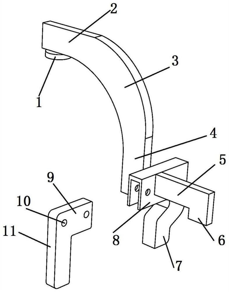 Assembly tool special for ship subsection and slipway closure bulb code-free