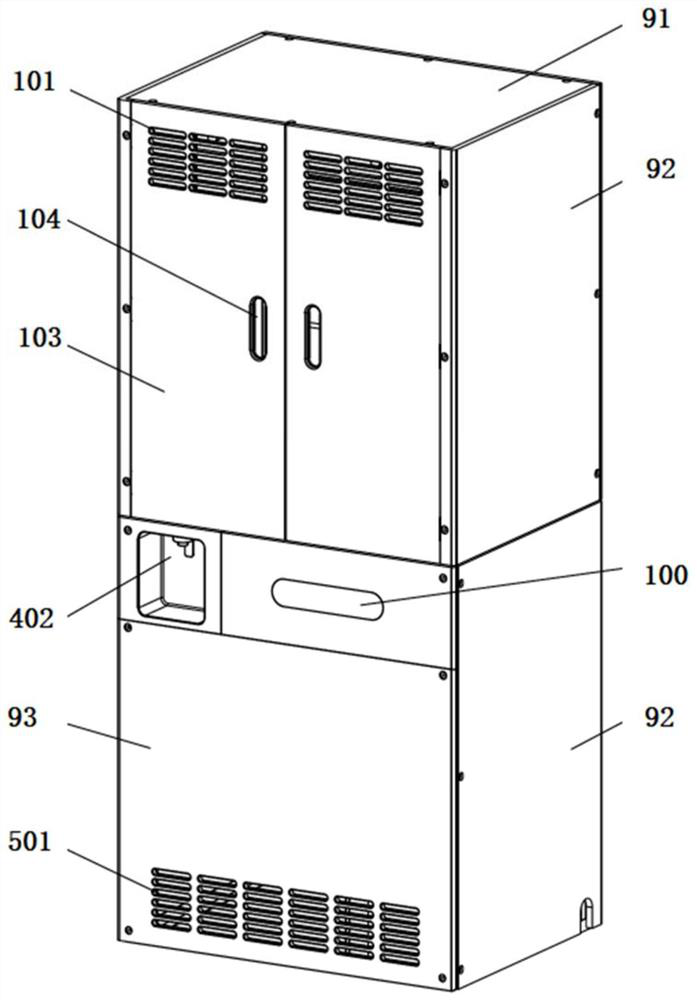 Multifunctional household cabinet