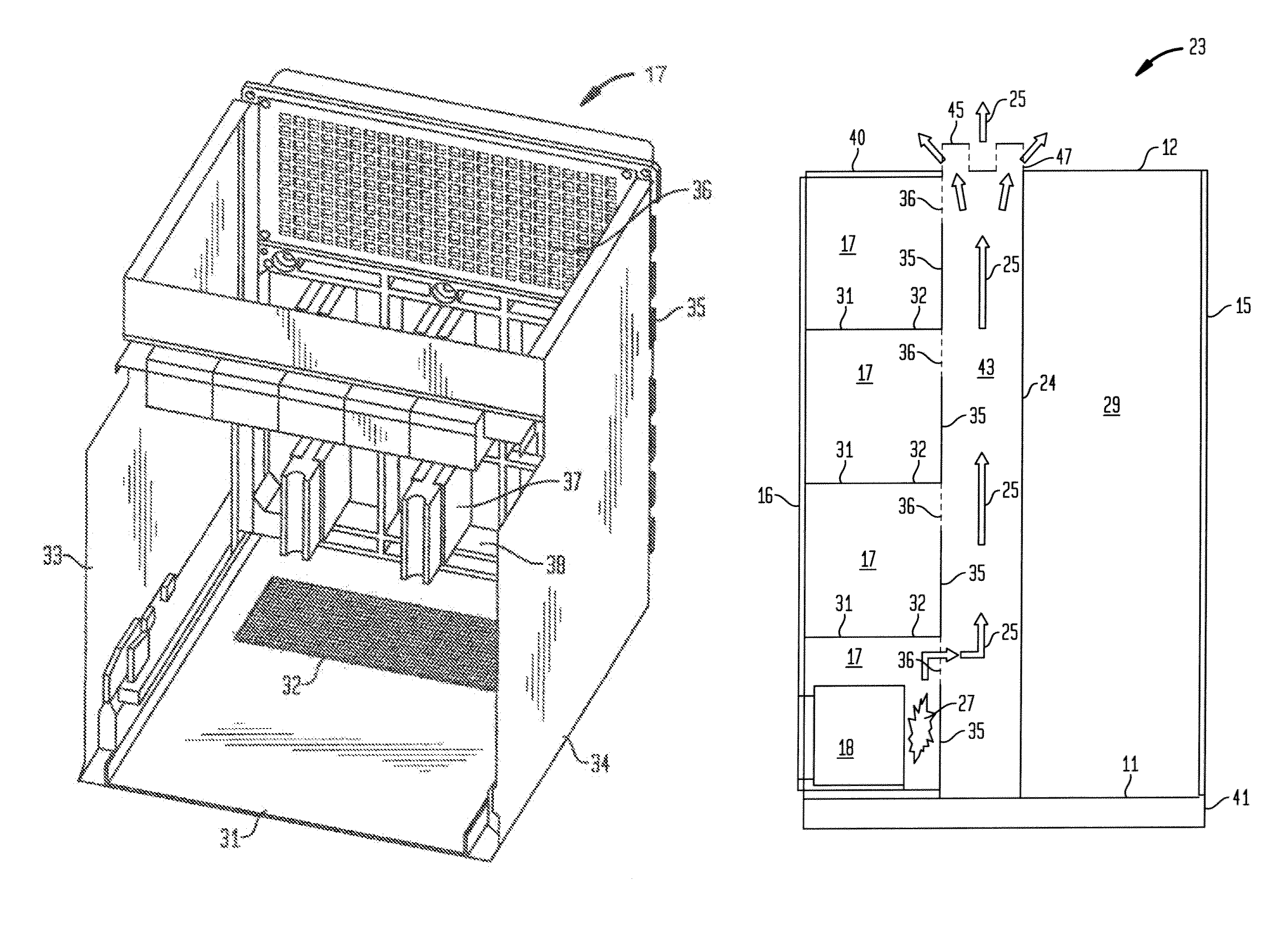 Circuit breaker compartment arc flash venting system