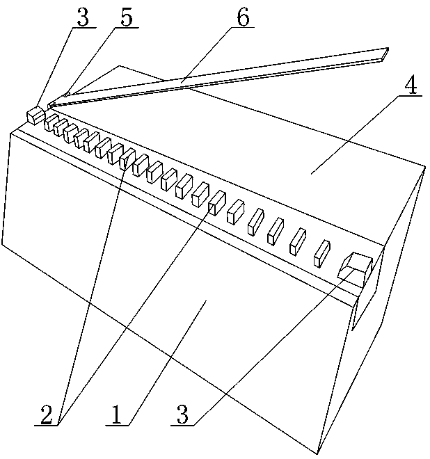 Easy-to-clamp replaceable chip pin removing device