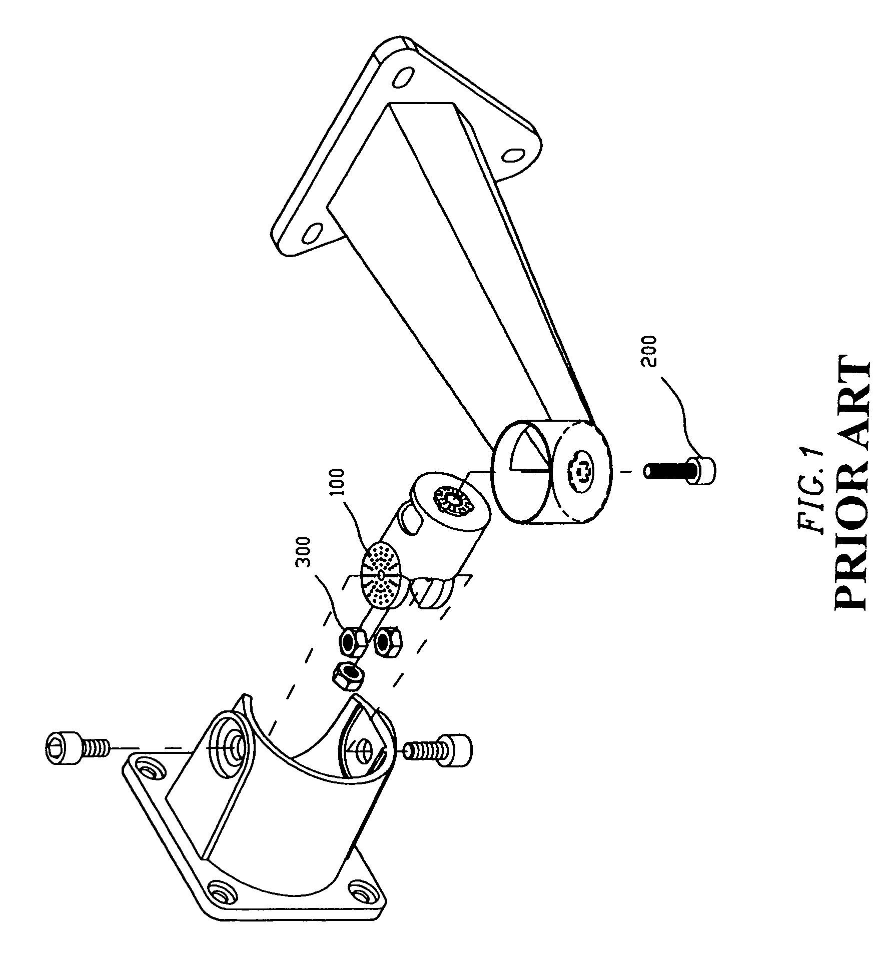 Supporting frame for CCTV camera enclosure