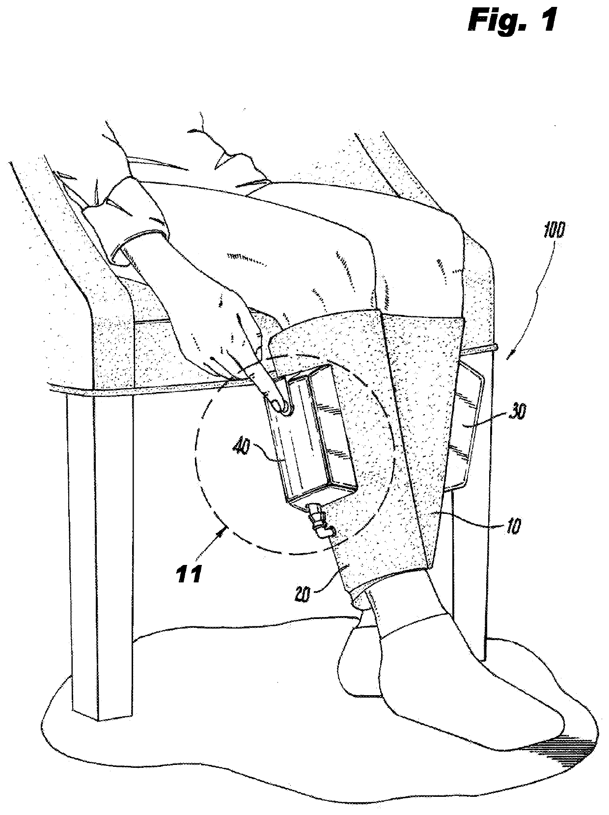 Portable system for the prophylaxis of deep vein thrombosis