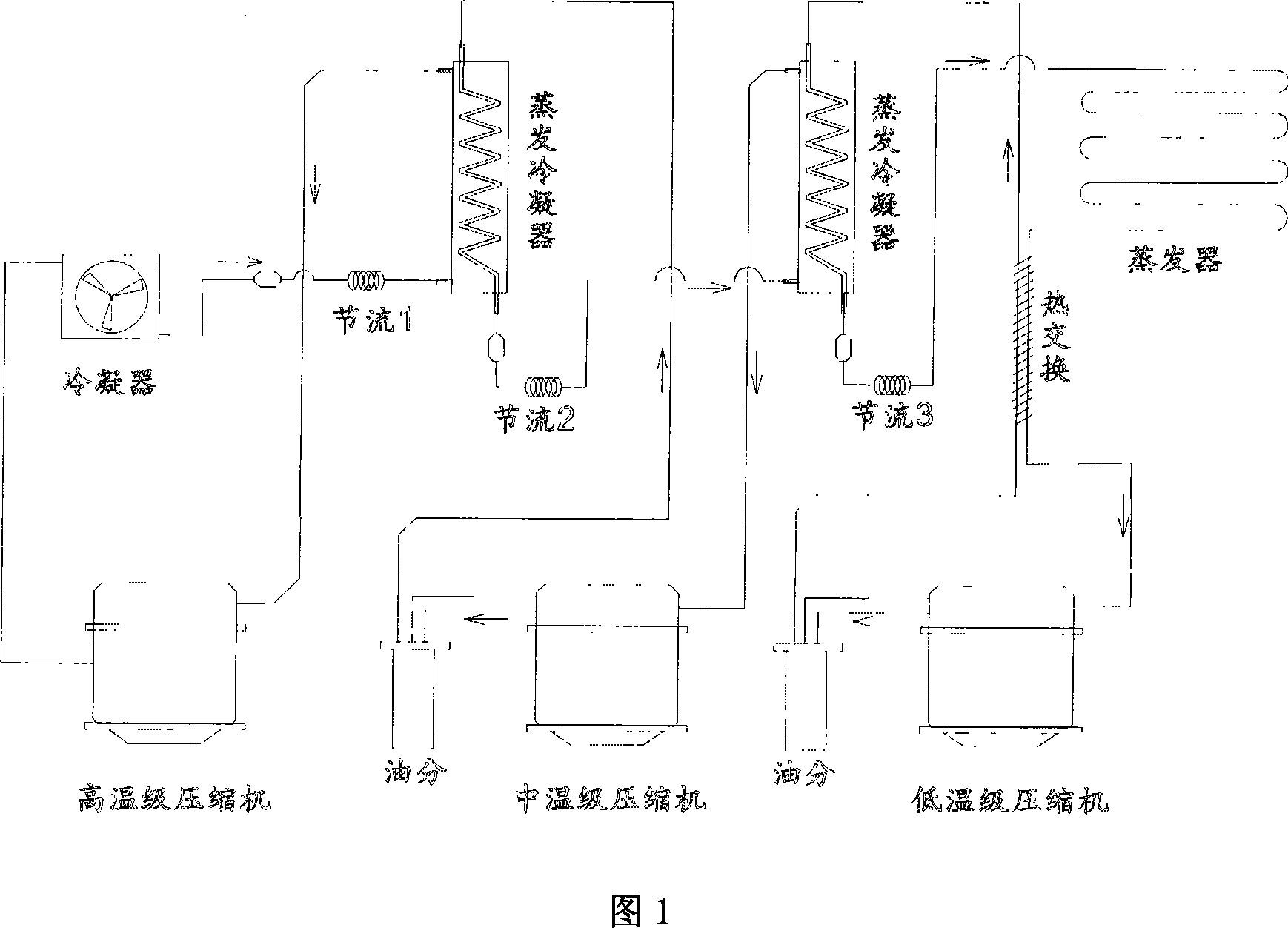 Mixed refrigerant adapted for refrigerating temperature range of minus 105 degree centigrade to minus 125 degree centigrade