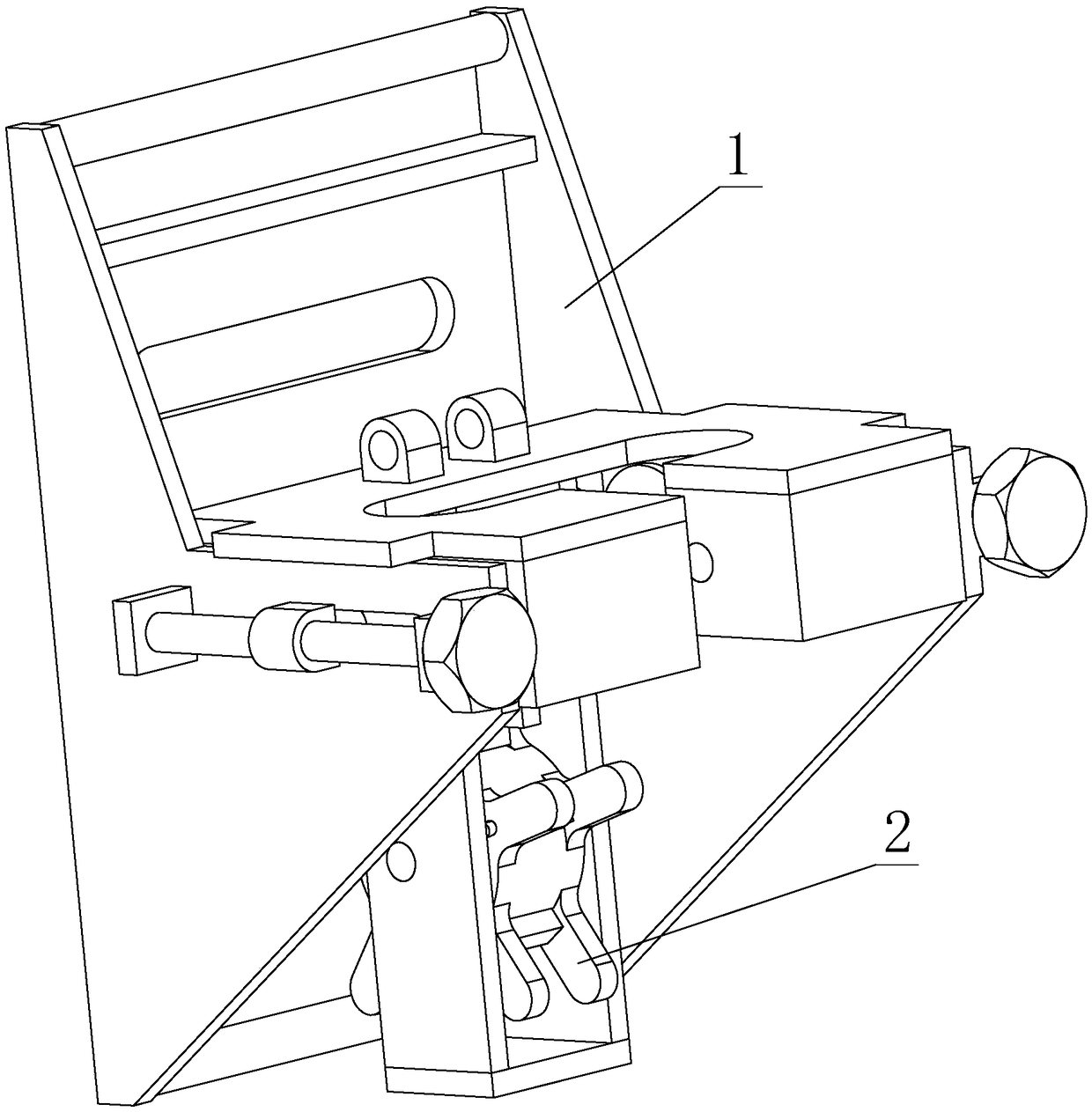 Fall prevention device for lifting scaffold