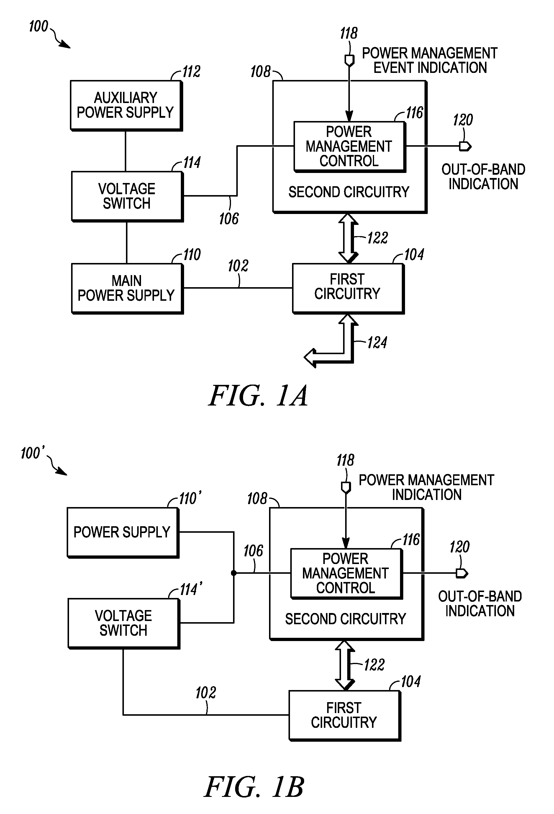 Method and apparatus for providing a bus interface with power management features