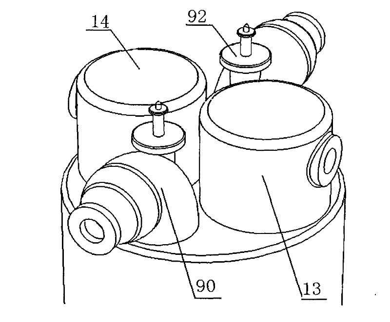 Compressed air heat-linkage energy-storage system based on reversible air engine