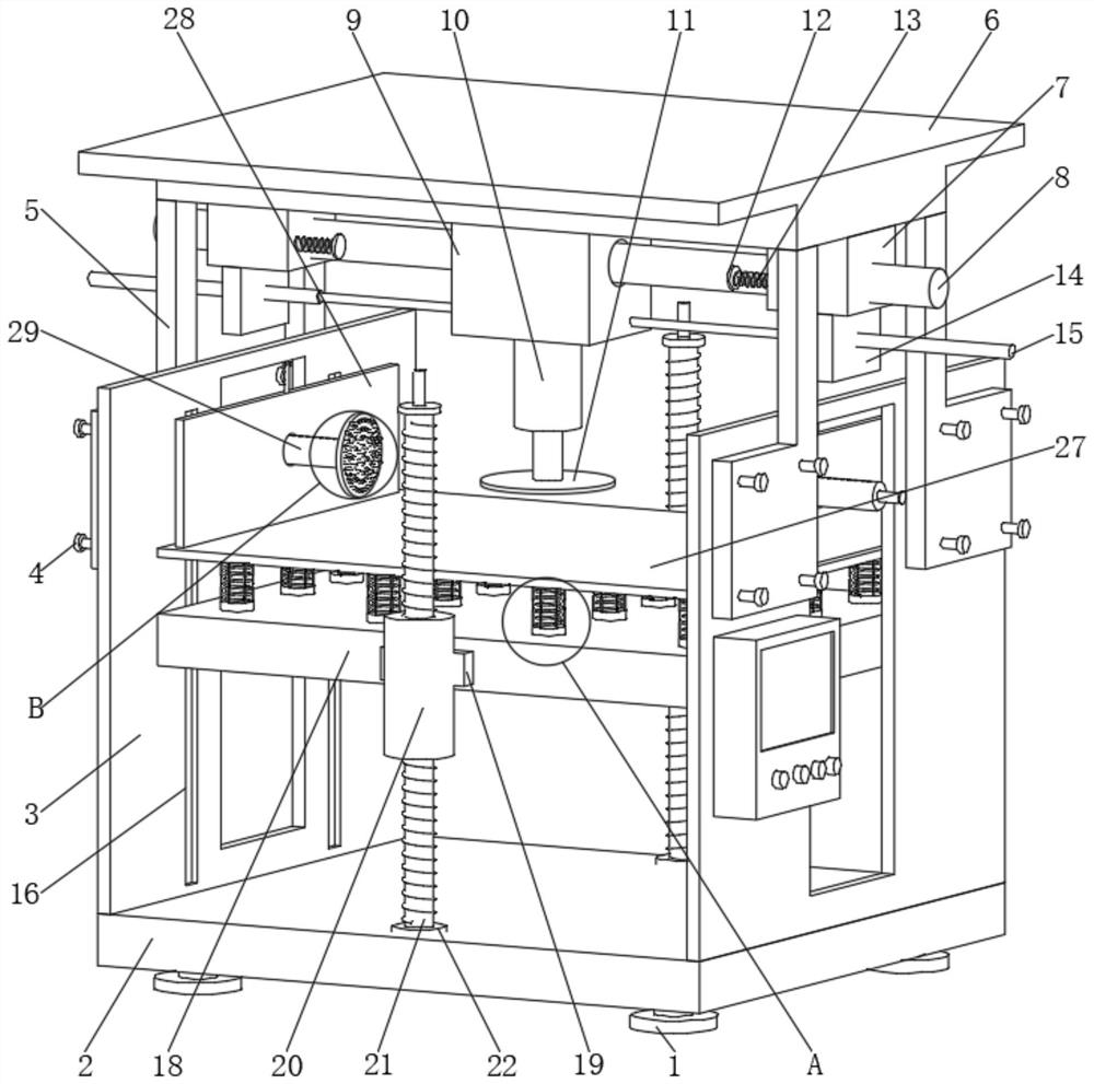 Numerical control tray stamping equipment