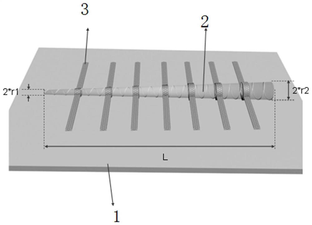 Nanocone spectral analysis device and spectral analysis method