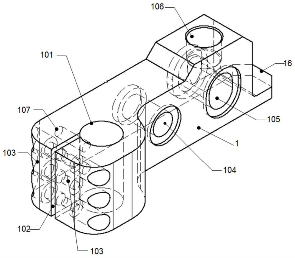 Elastic cantilever driving module