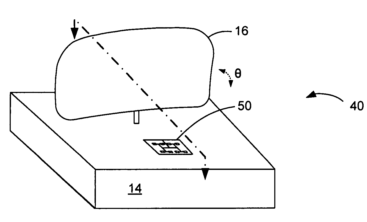 Patch array feed for an automotive radar antenna