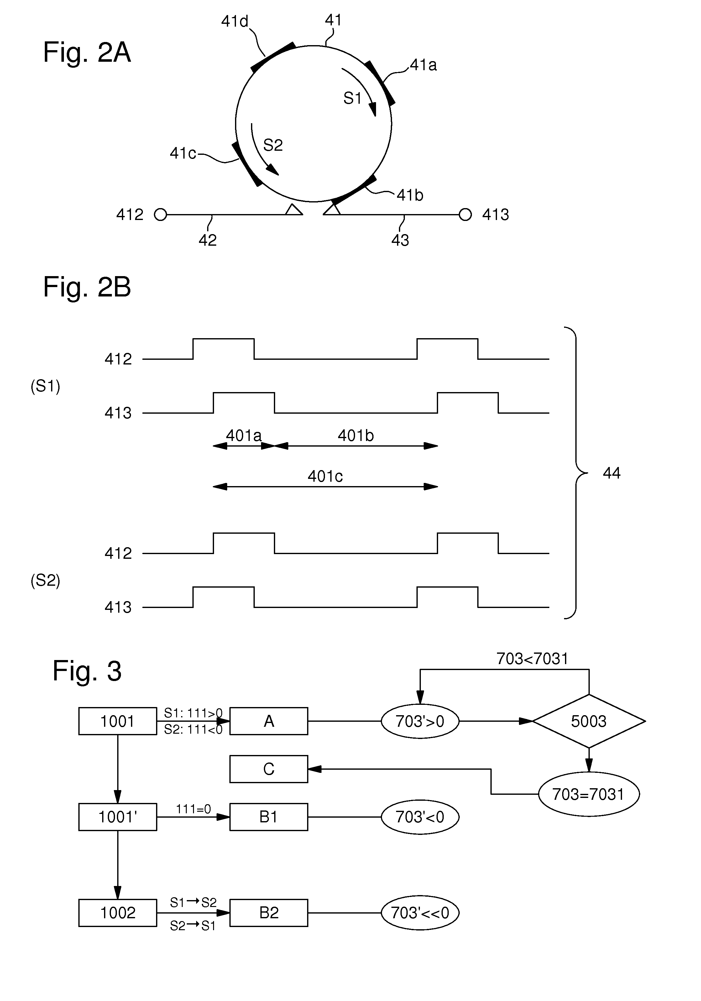 Method and device for obtaining a continuous movement of a display means