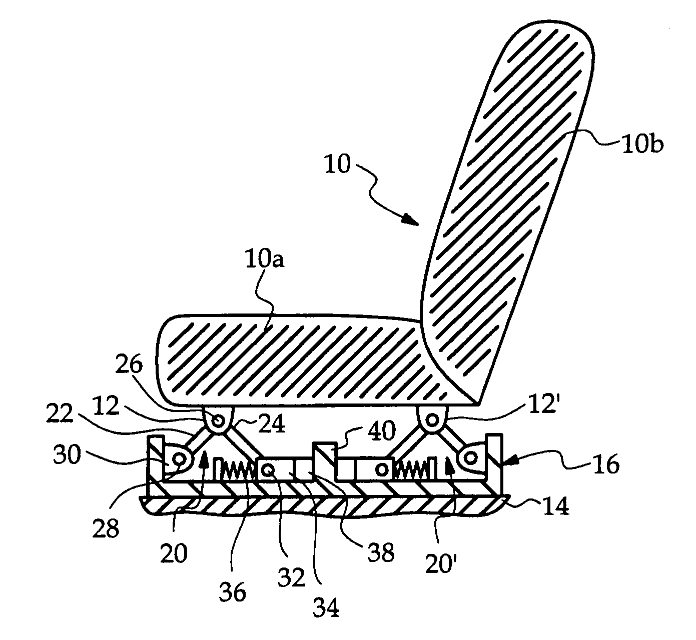 Frame-based occupant weight estimation apparatus having compliant linkage assembly