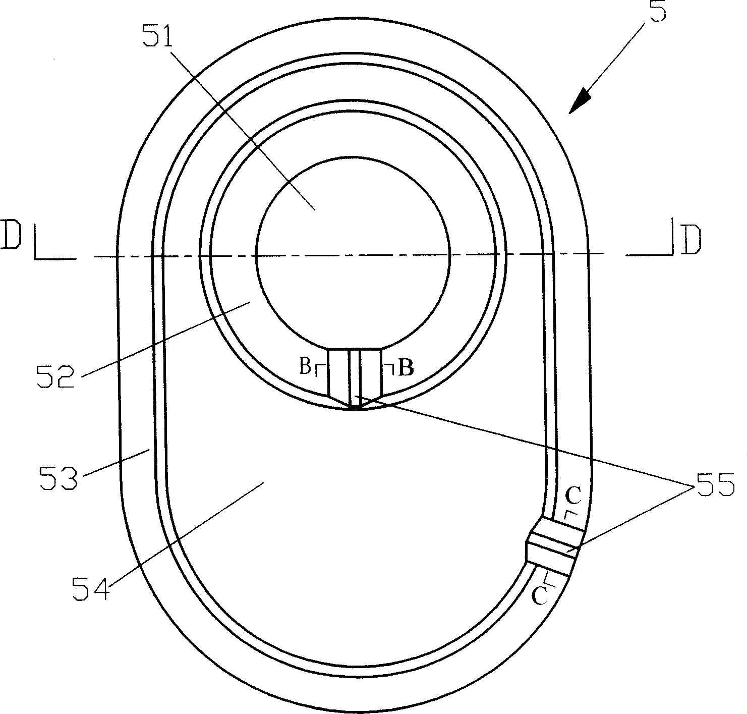 Three-way guidance tape typed heat exchanger