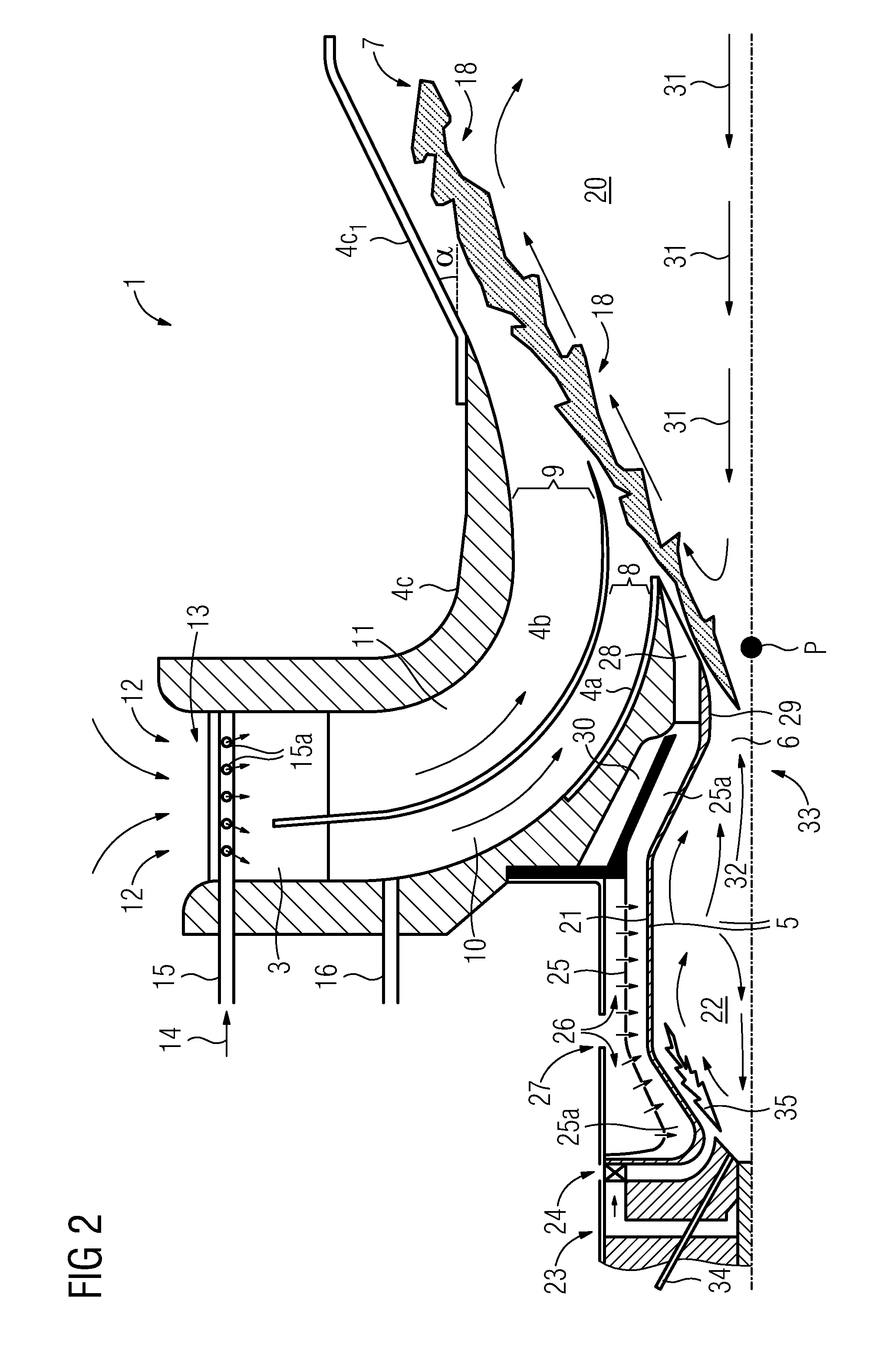 Size scaling of a burner