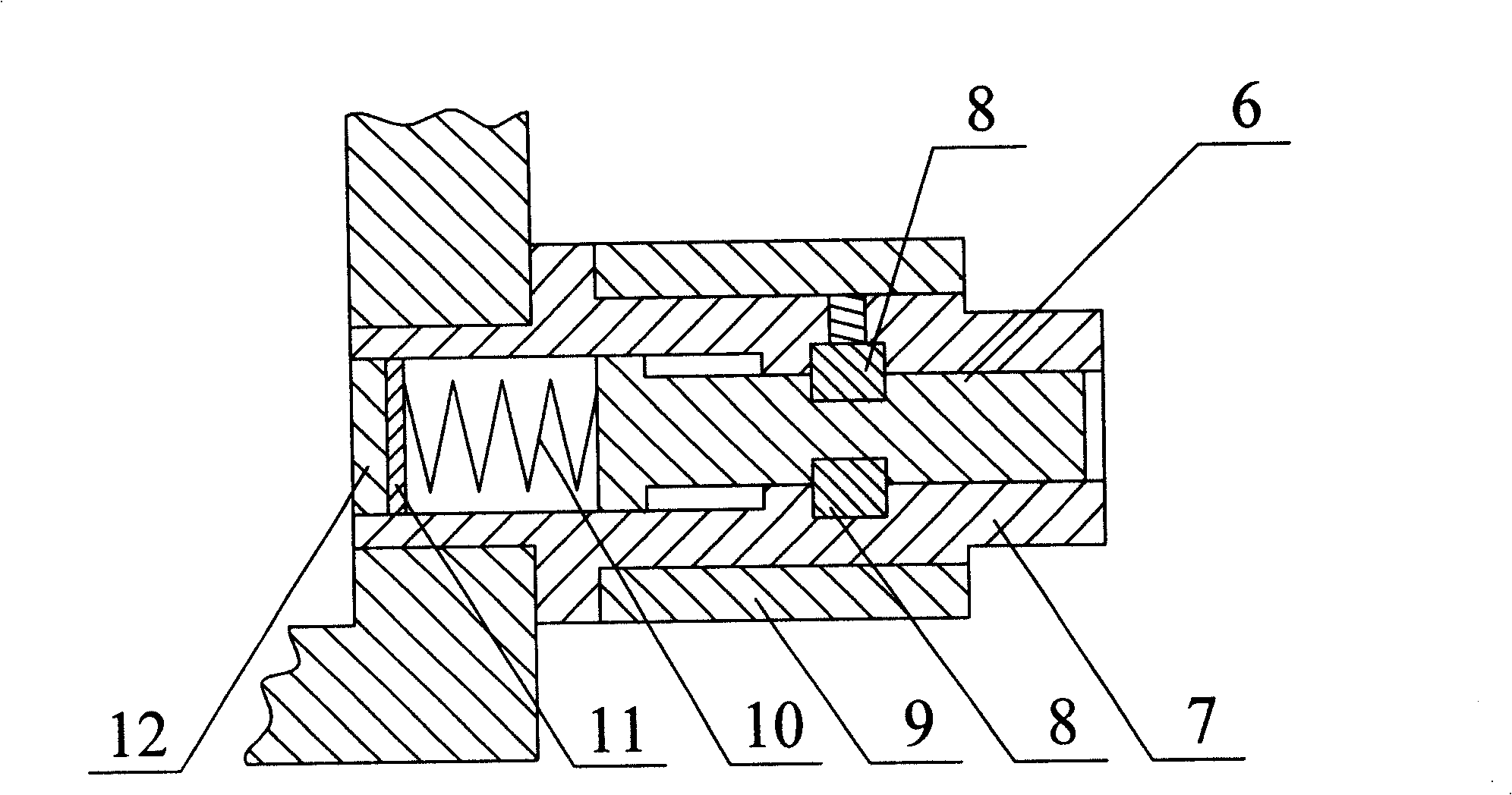 Anti-blowing out device for reusable anti-blowing plug