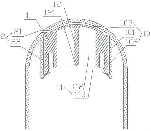 Bottle cover with solute storage function