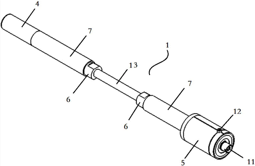 Replaceable high-anti-fatigue fiber grating strain sensor