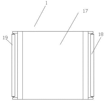 A solar panel mounting frame with front and rear limit functions