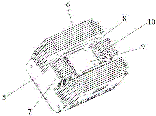 Omnidirectional convection active radiator and stage lamp applying radiator