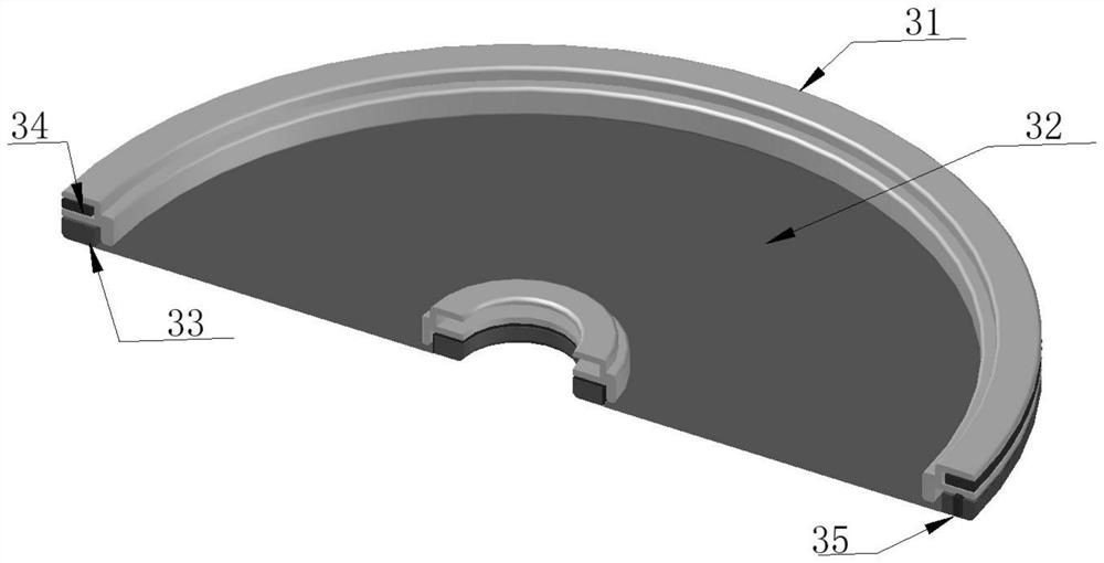 Natural gas hydrate decomposition stratum deformation measuring device