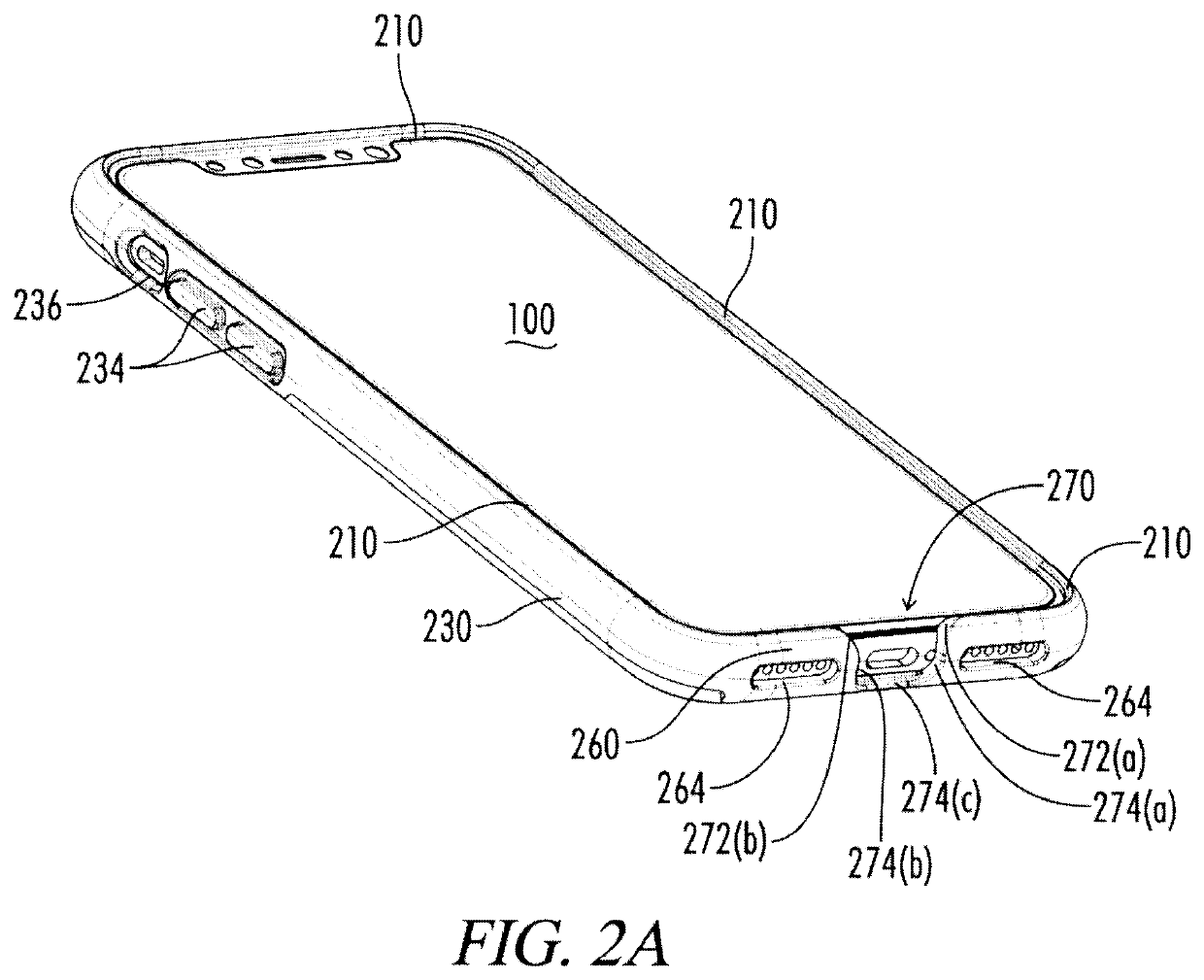 Protective case for mobile electronic device with finger gesture runway