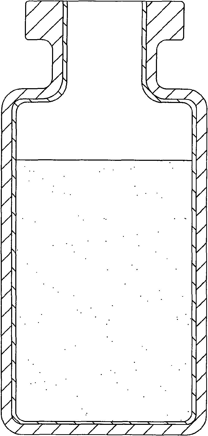 Inner surface coating technique of medicinal glass bottle