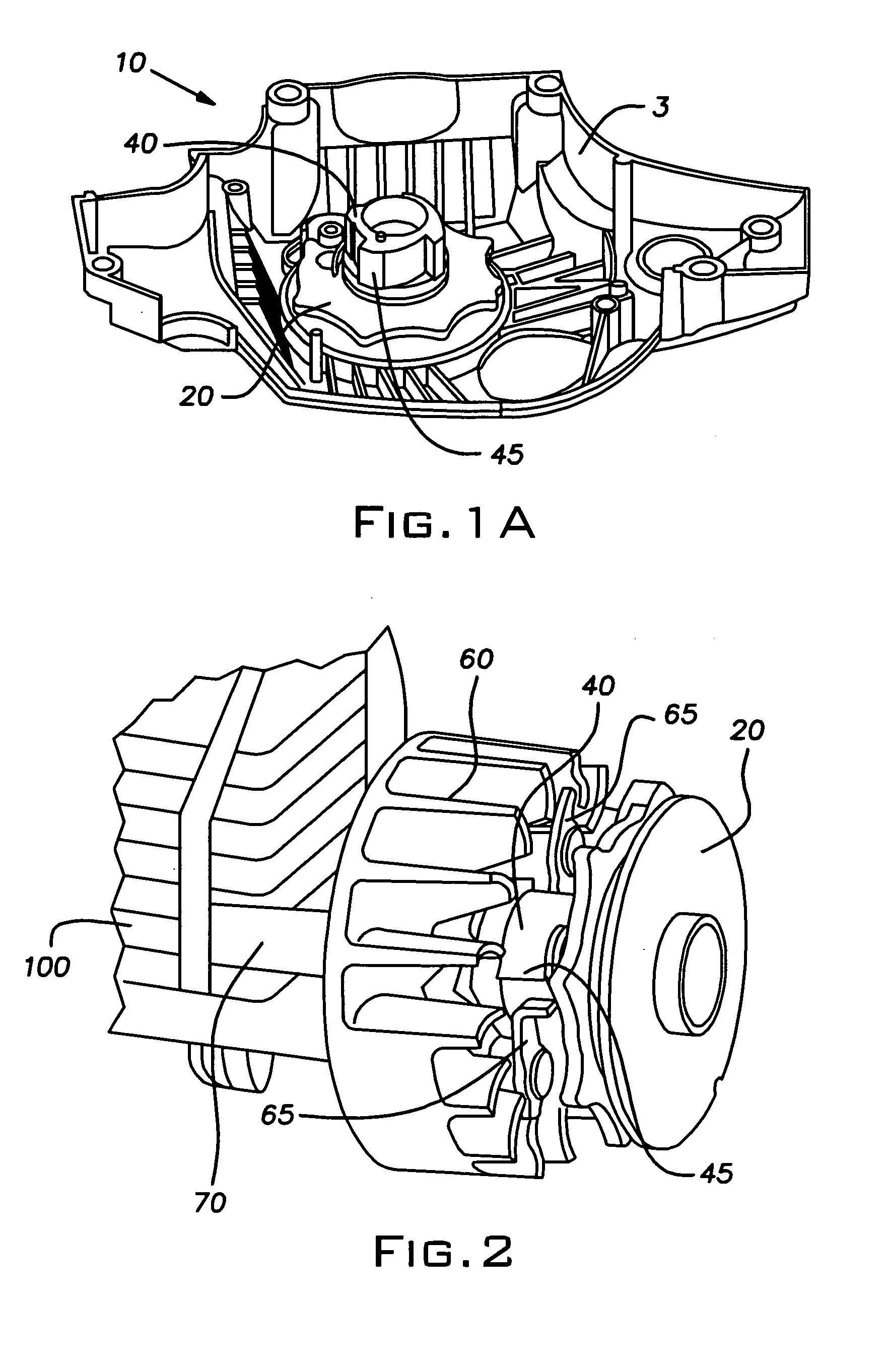 Energy storing starter assembly