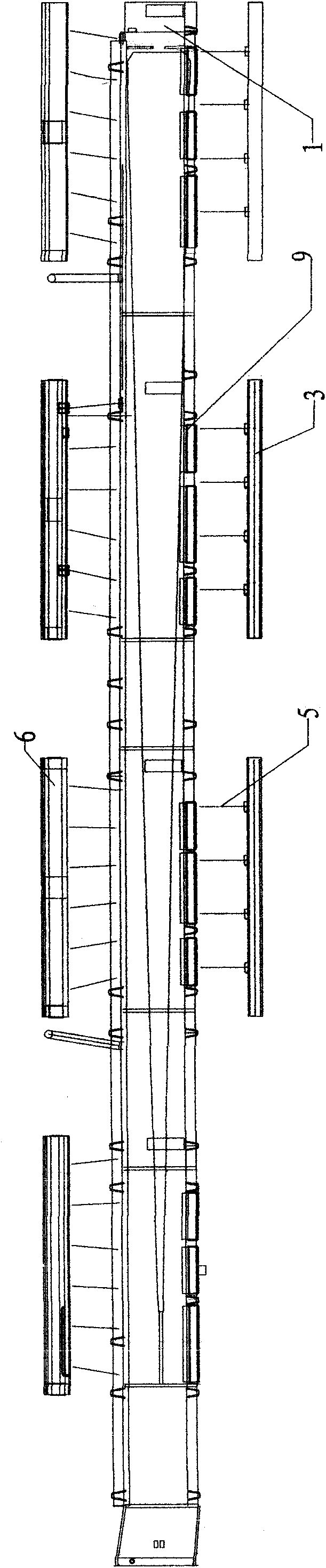 External variable-cross-section balanced ventilation system for rapid trains