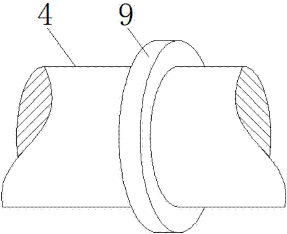 Waterproof sliding bearing for warship