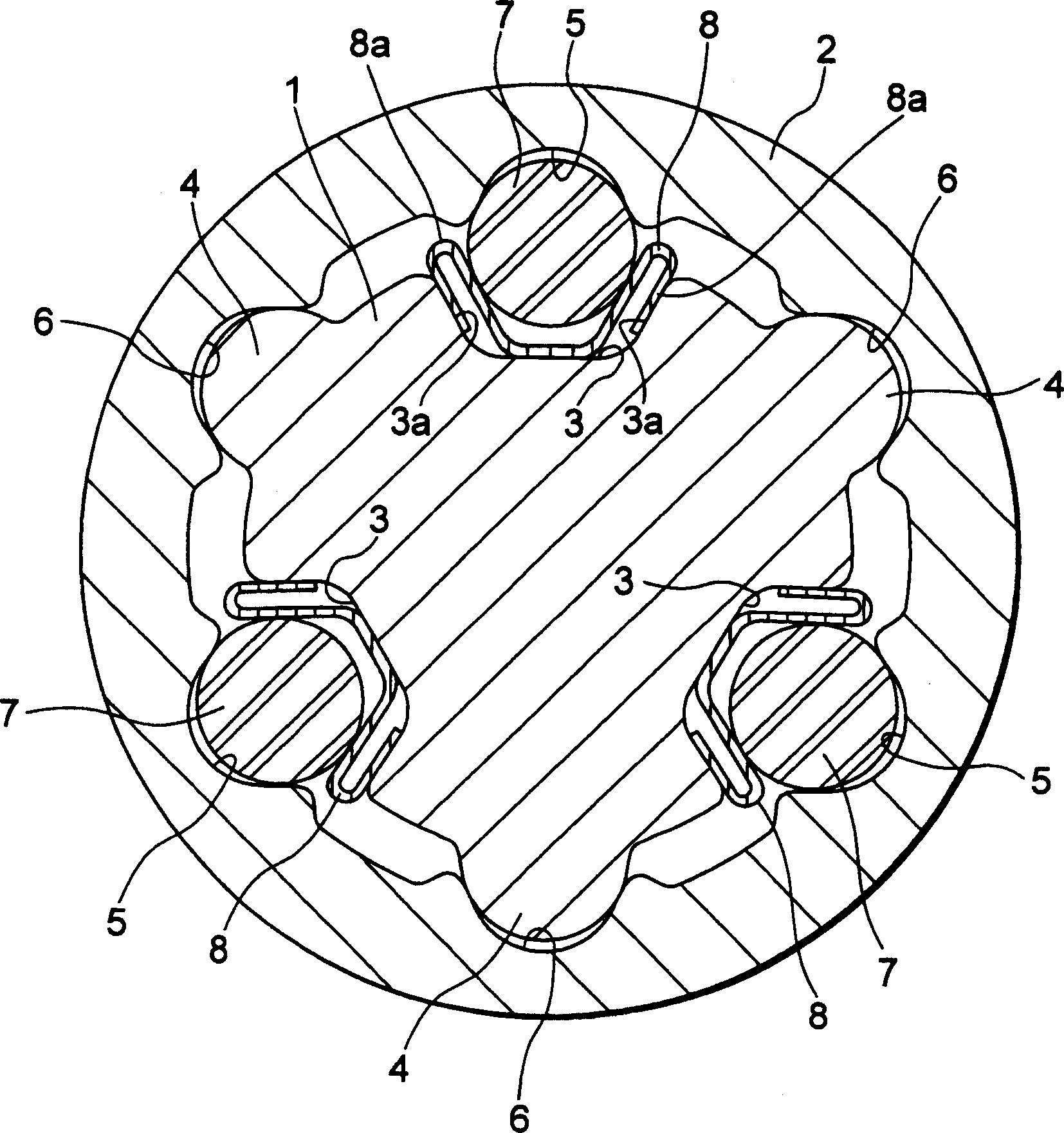 Vehicle steering telescopic shaft