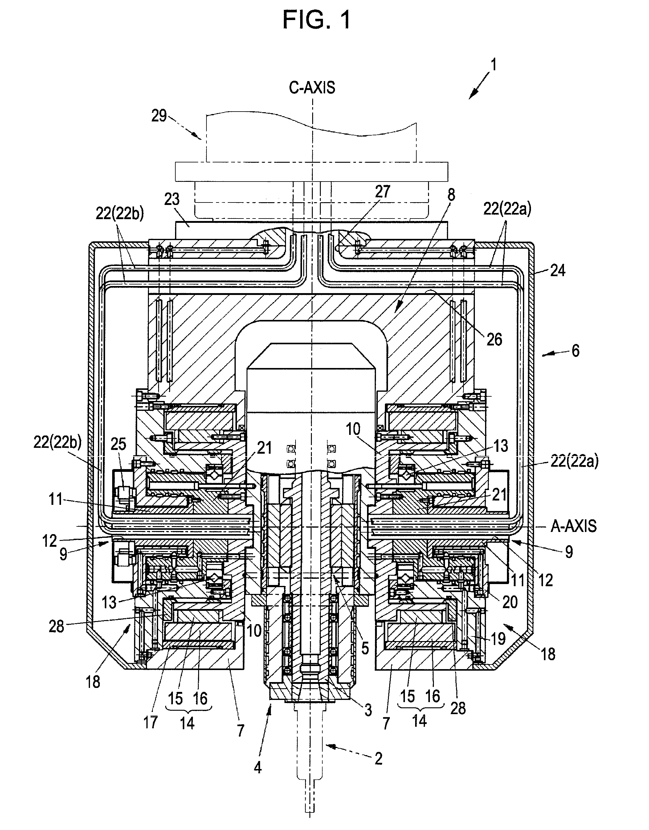 Spindle head for machine tool