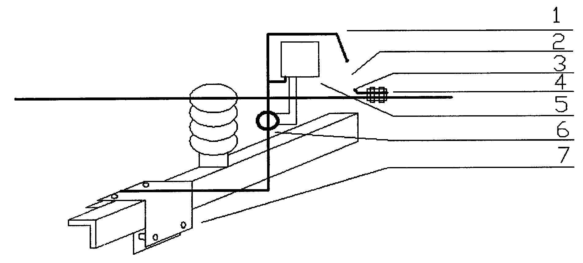 Gas-blast arc extinction lightning protection gap for power equipment