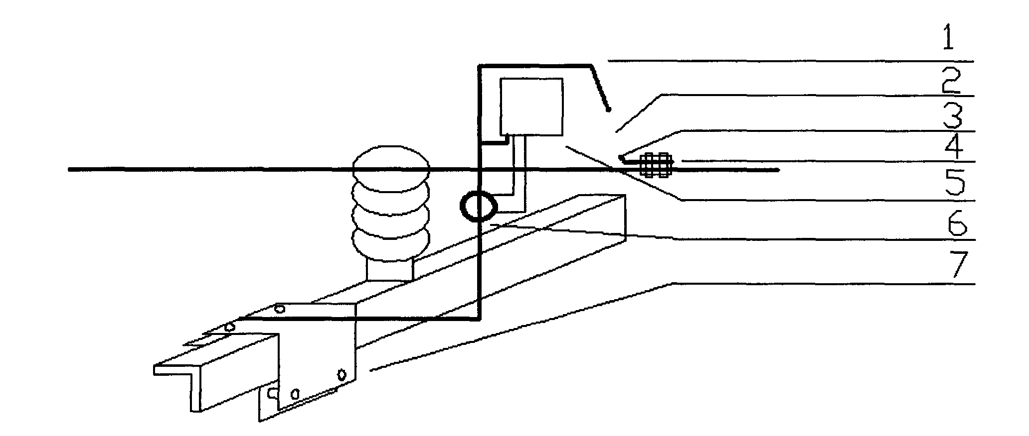 Gas-blast arc extinction lightning protection gap for power equipment