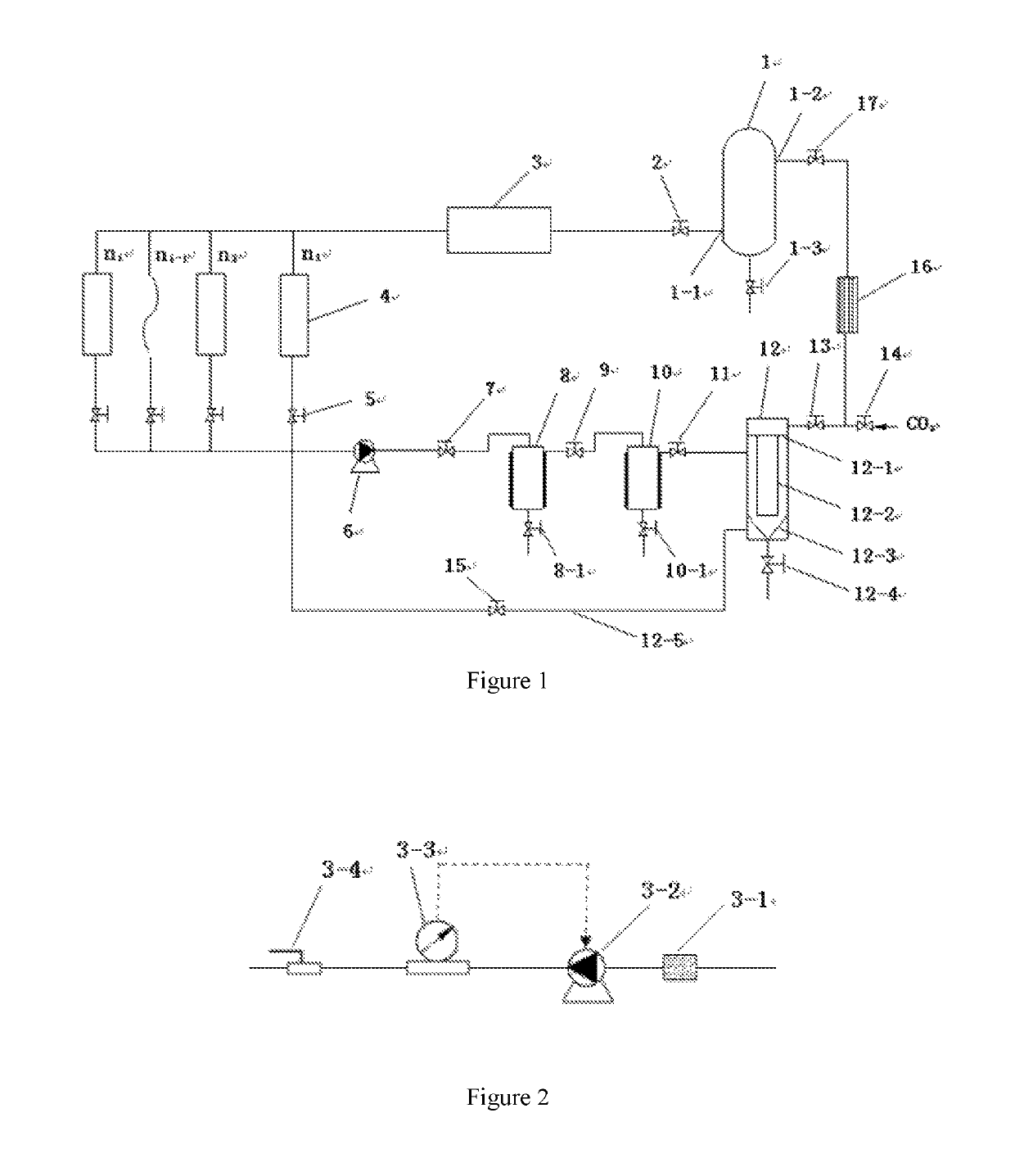 Separation, recycling and self-cleaning system of supercritical fluid dyeing machine