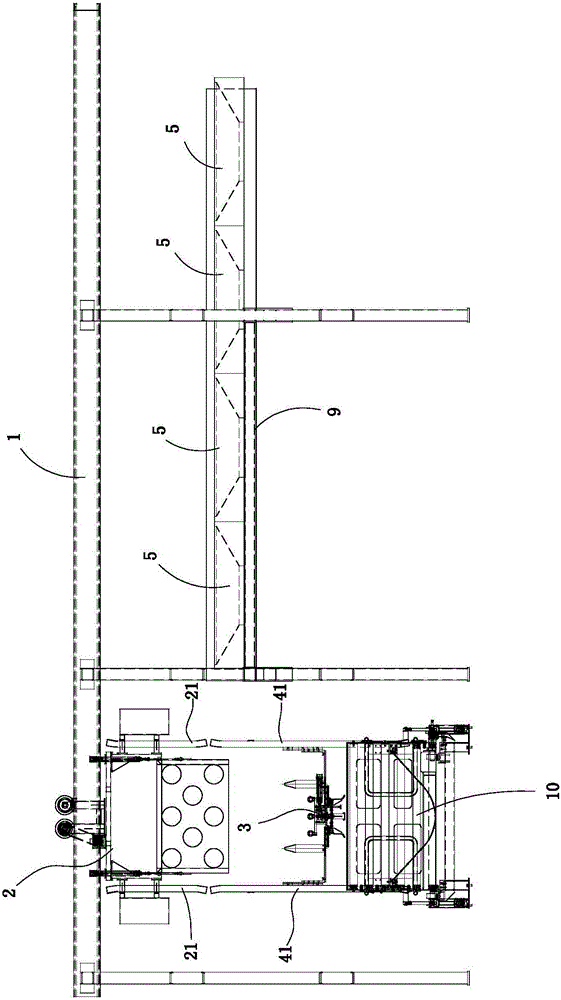 Rough tire transferring system