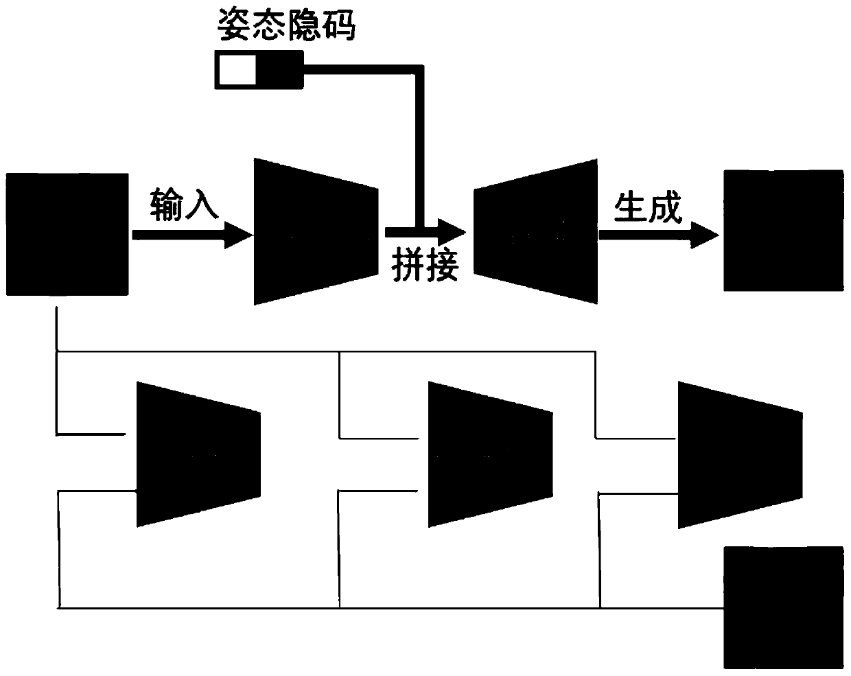 Face image correction method based on decoupling expression learning generative adversarial network