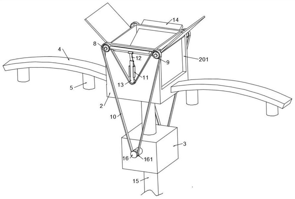 Rainwater-collecting environment-friendly solar street lamp