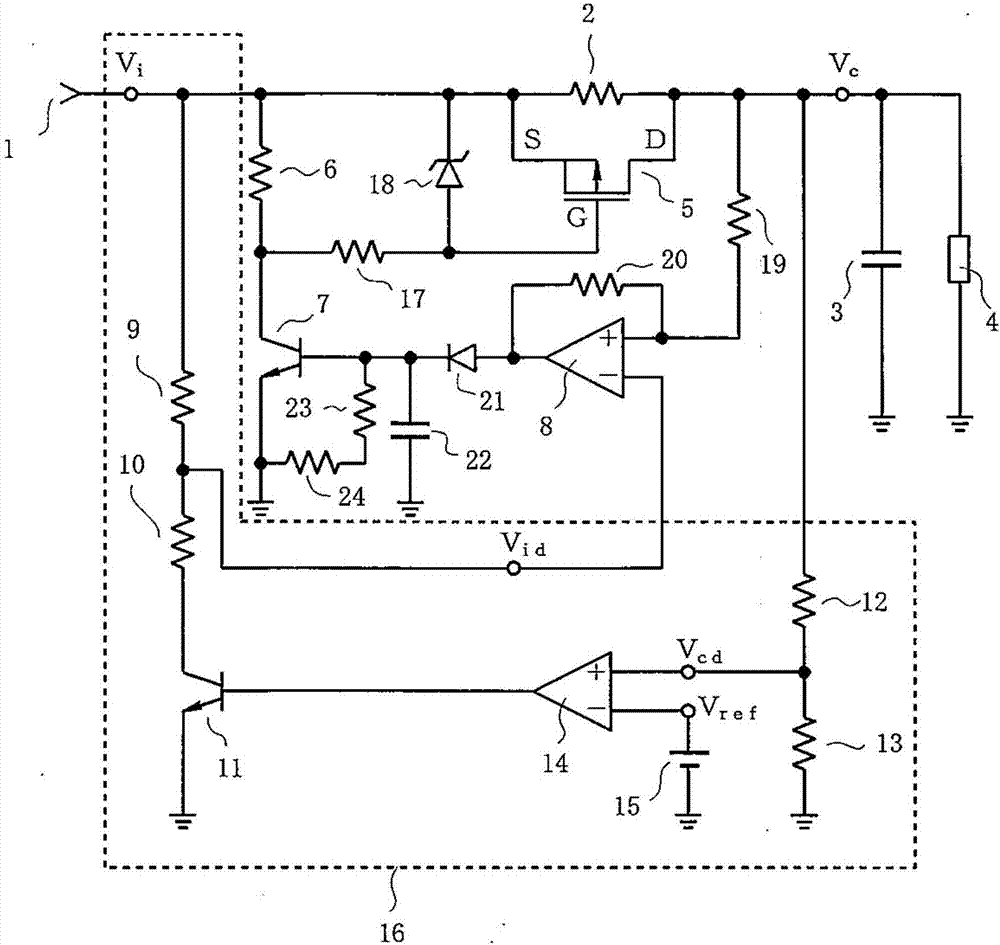 Inrush current prevention circuit