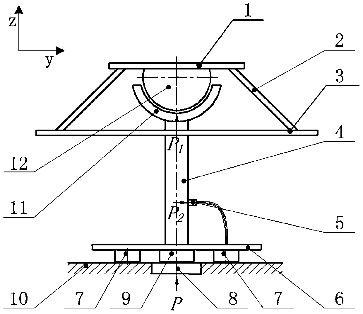 Non-contact air supply device of air flotation physical simulation platform with closed air film seal