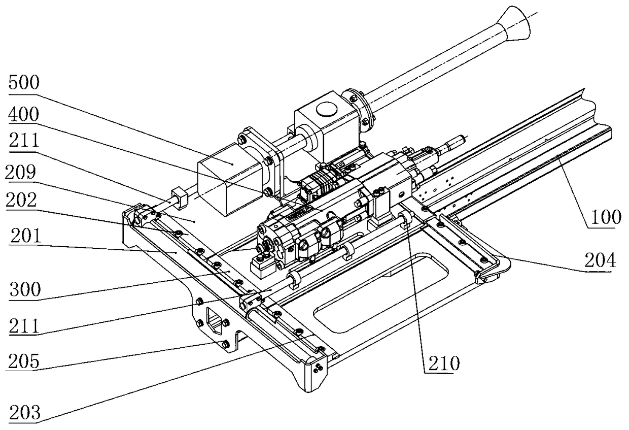 Multi-station mechanized switching mechanism for bolting construction and bolt construction device