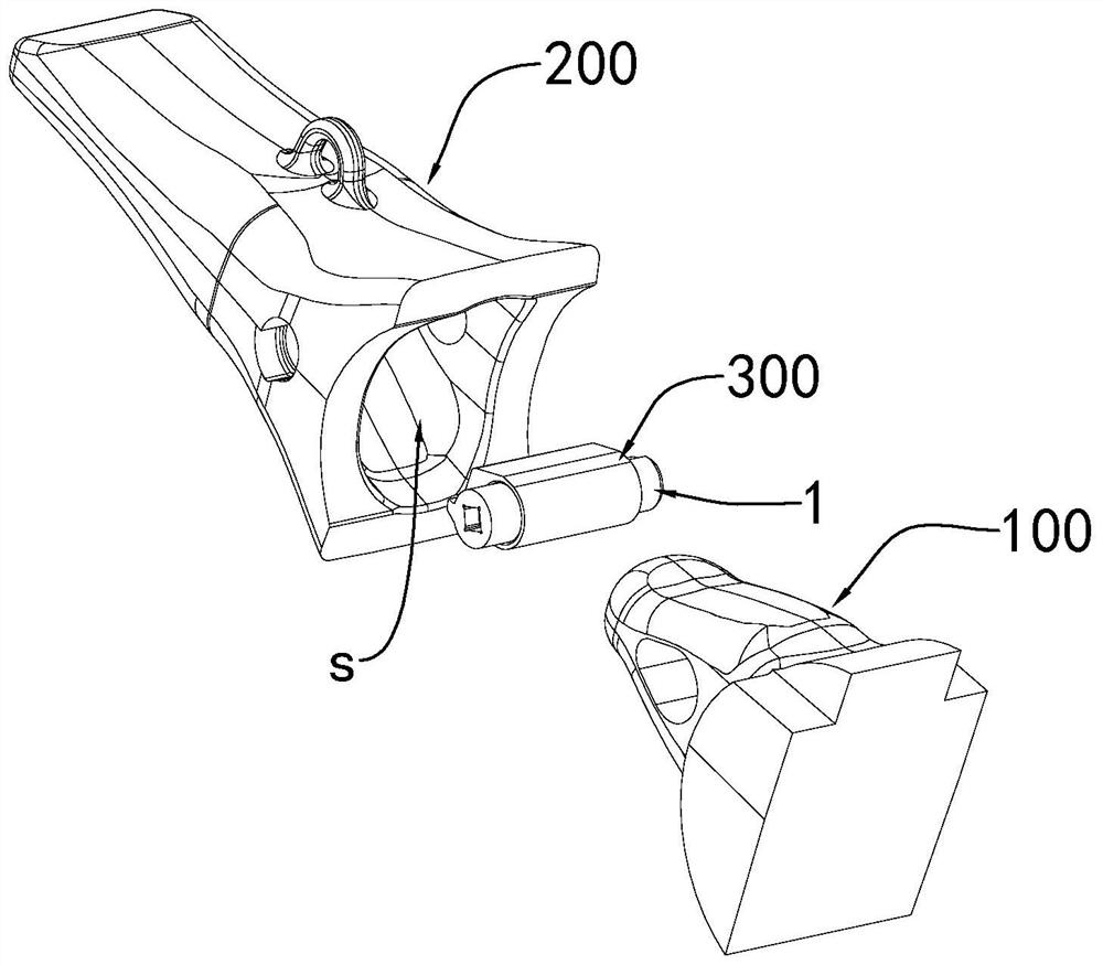 Excavating tooth fixing method and system