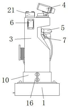 Rainproof charging pile for electric vehicle and foundation structure thereof