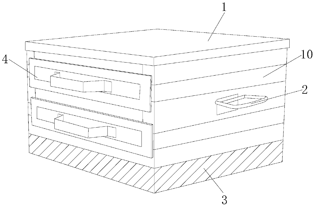 Rice noodle steaming box capable of reducing smoke blown against face