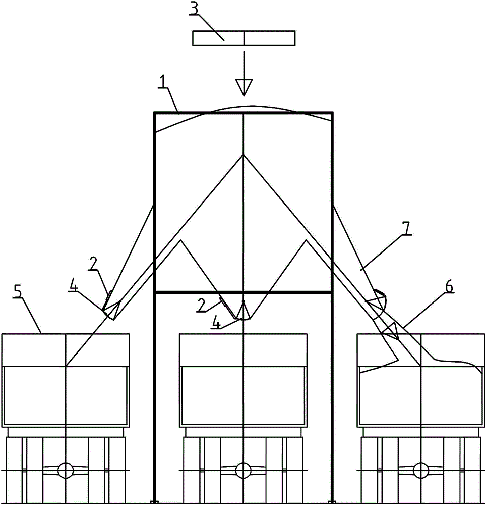 Concrete belt warehousing and transferring device and method