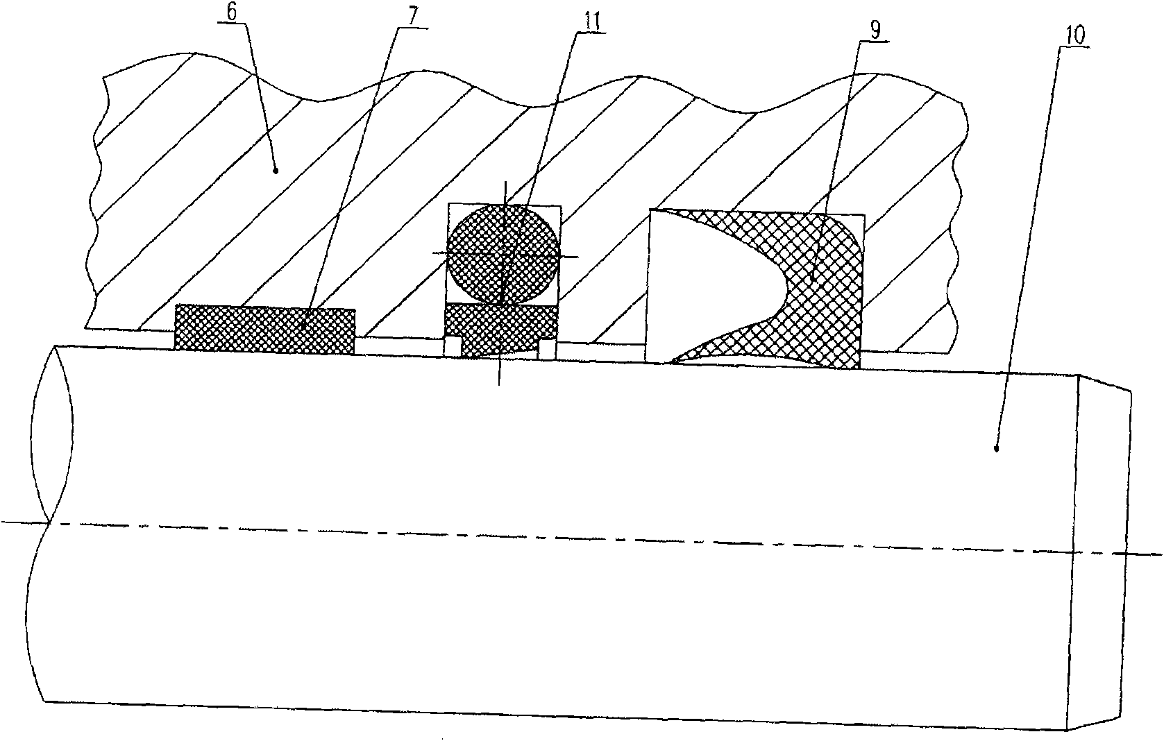 Hydraulic sealing pressure buffer filter