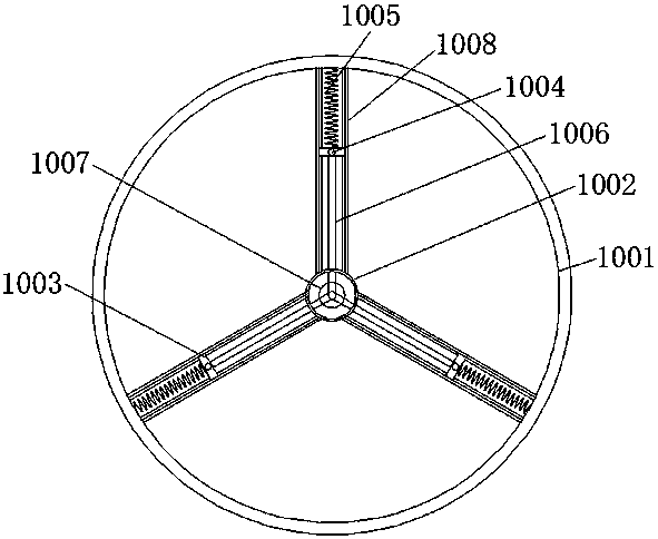 Tobacco drying device based on spiral stir-frying