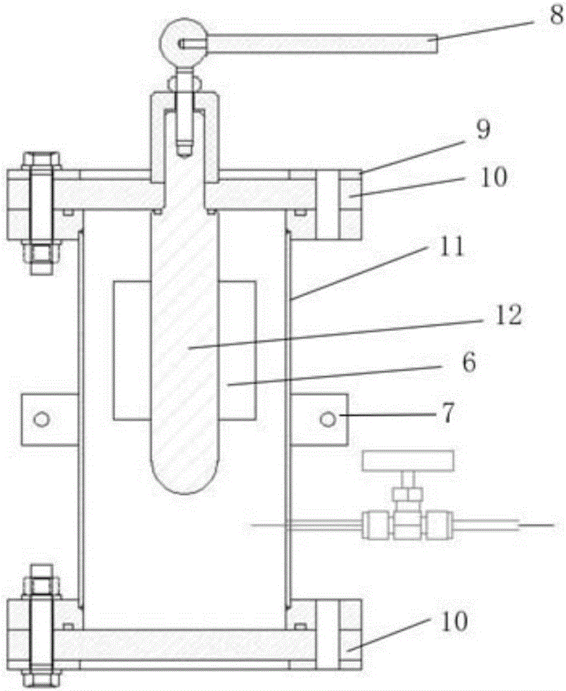 Multifunctional inflatable experiment device for innocuous treatment of metal particles