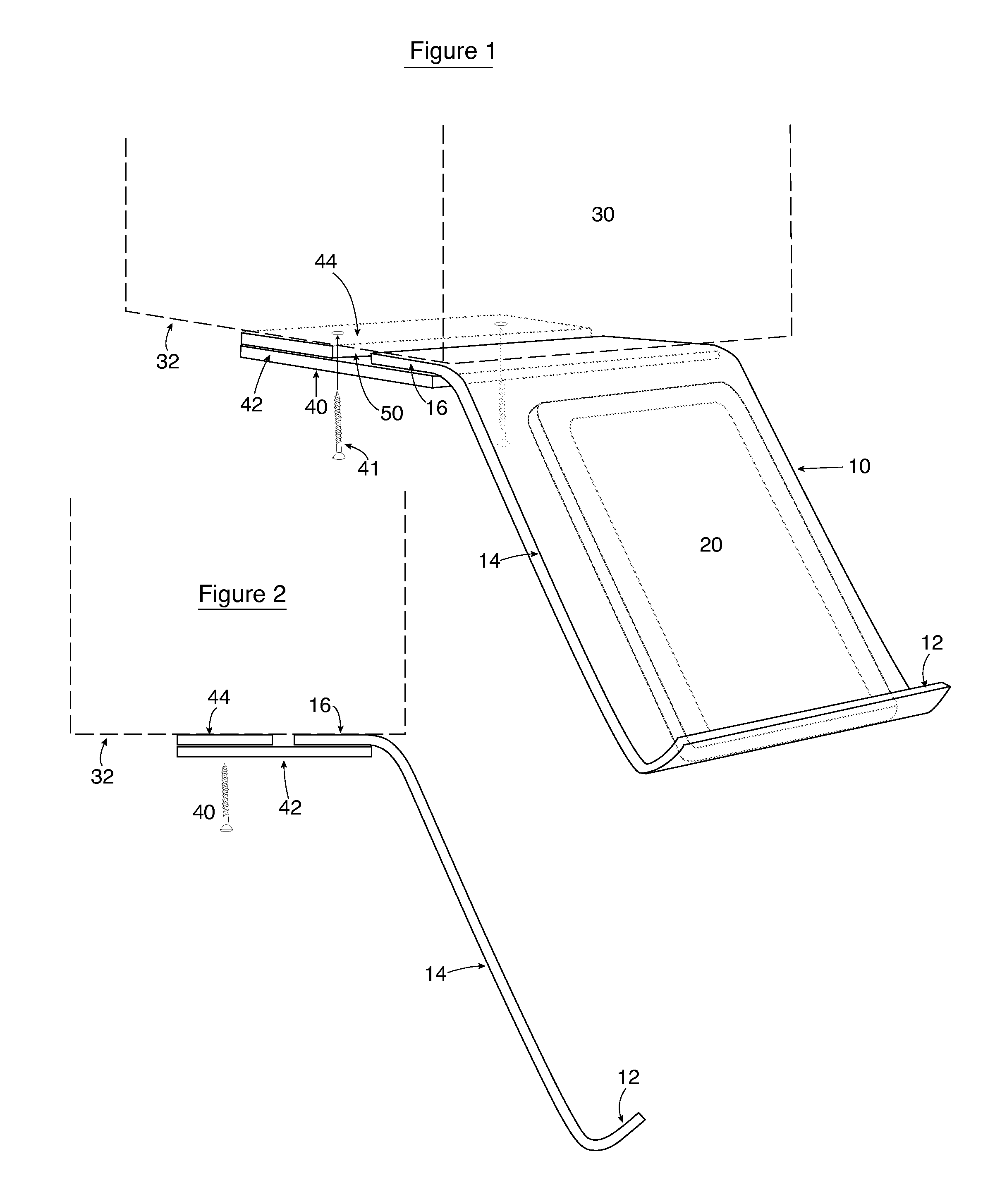 Electronic tablet mount