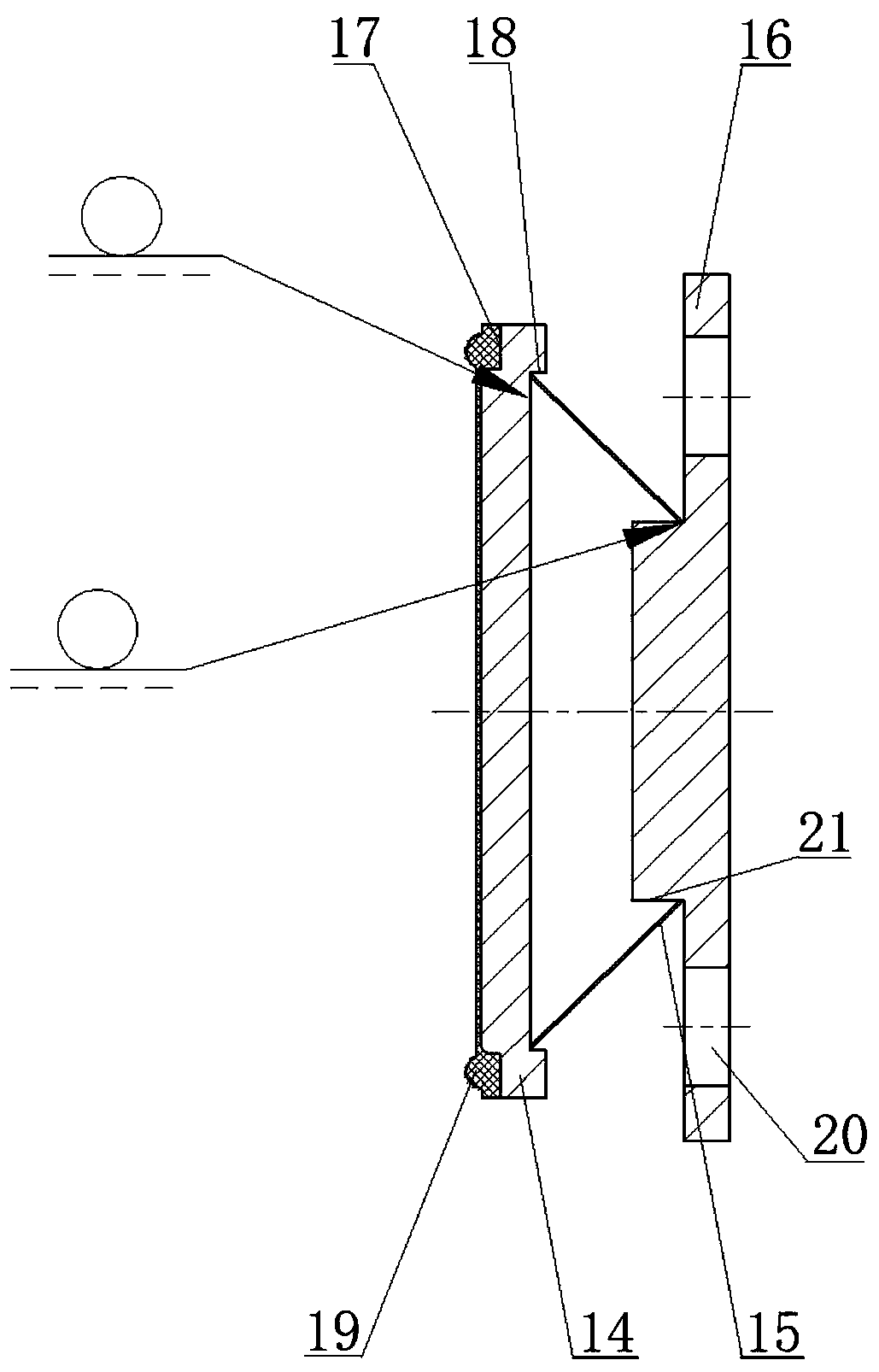 A ripple spring anti-vibration one-way valve