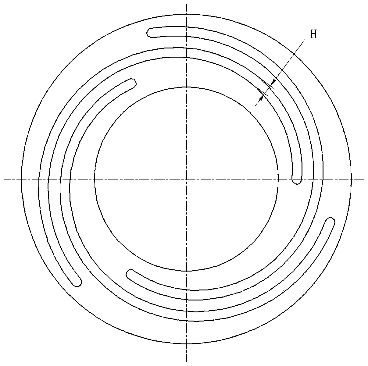 A ripple spring anti-vibration one-way valve